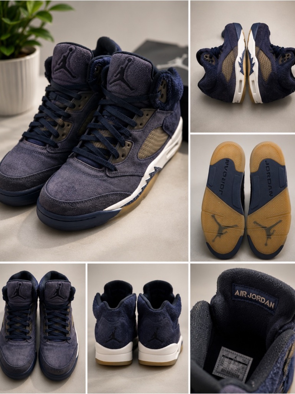 Nike Jordan 5 Retro Midnight Navy size 11.5 men’s 10 women’s